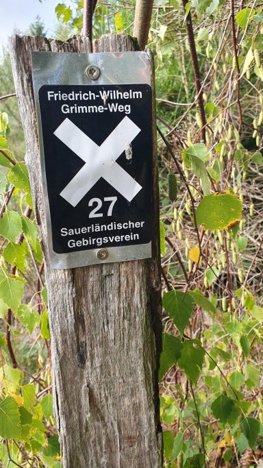ein Wanderzeichen
